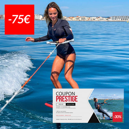 Coupon de réduction de 75 € sur une session de wake ou foil en simulateur glisse -30% - Pérols (34)